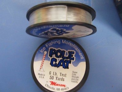 Pole Cat Ice Fishing Monofil. Fishing Line 6 LB Test 50 yards/spool 12 spools | eBay Pole Cat Ice Fishing Monofil. Fishing Line 6 LB Test 50 yards/spool 12 spools | eBay