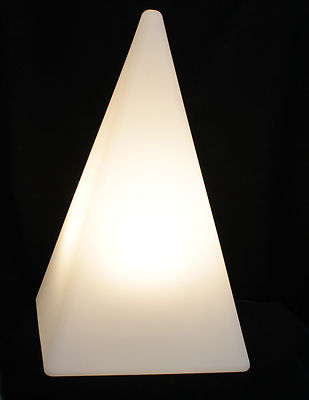 Figur Pyramide 630mm weiß Deko 5m Kabel Leuchte Garten LED wahlweise 7231-60