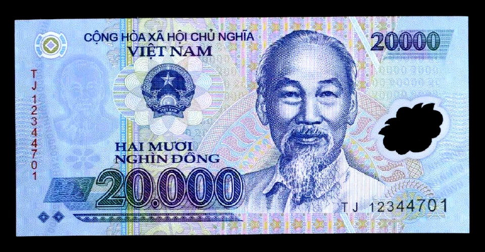 Billete Dong 30.000 Vietnam Dong One 20000 & One 10000 vietnamita sin circular Moneda Foto 3 de 3