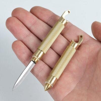 Mini self-defense keychain exquisite outdoor portable disassembly Messingmesser