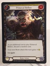 Primeval Bellow Yellow Pitch Rainbow Foil NM Unlimited Welcome to Rathe FAB