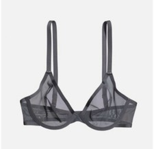 NWOT Cuup Bra The Plunge Mesh Slate 36D