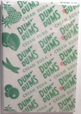 Dum Dums Cream Soda Vintage Candy Wrapper 2"x3" Fridge or Locker MAGNET Sucker