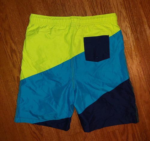 Boy's Lands End Blue Colorblock 8" Volley Swim Trunks Size XXL 18-20 - Picture 2 of 2