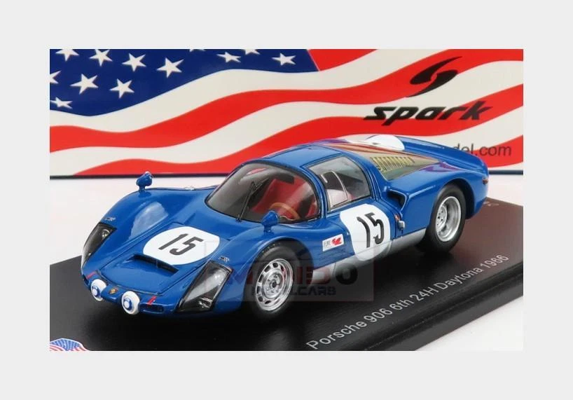 Porsche 906 Charles Vögele 6° 12H Sebring 1966 - Maßstab 1:43 1965-1969 24H LE MANS MOTORSPORT