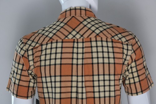 Junk Food Clothing Mens Short Sleeve Button Down Shirt Orange/Yellow Siz Small S - Picture 8 of 11