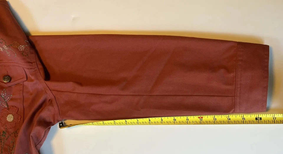 Chaqueta para mujer Draper's & Damon floral bordada pequeña elástica PL coral C1 Foto 4 de 4