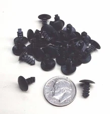 QTY50 ESSENTRA XMAS FIR TREE 1/8" x 5/16" RIVET XT1250250A BLACK  CLIP FASTENER