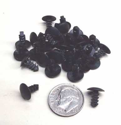 QTY50 ESSENTRA XMAS FIR TREE 1/8'' x 5/16'' RIVET XT1250250A BLACK  CLIP FASTENER