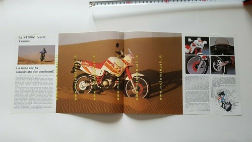 Yamaha XT 600 Z TENERÈ 1989 depliant italiano moto originale brochure - Picture 2 of 3