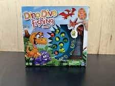 Dino Dive Fishing Motorized Game 15 Chomping Dinos 2 Pterodactyl Poles