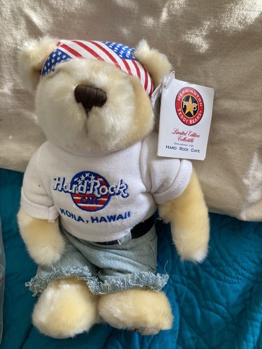 Hard Rock Cafe Kona Hawaii 4. Juli Teddybär limitierte Auflage 21 von 72 Neu mit Etikett - Bild 9 von 9