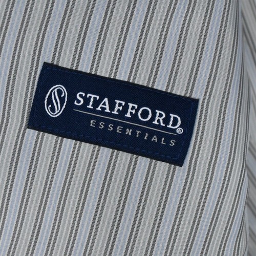 Stafford 42R 38x30 Black Essentials Mens Sport Coat Jacket Pants Suit - Picture 4 of 24