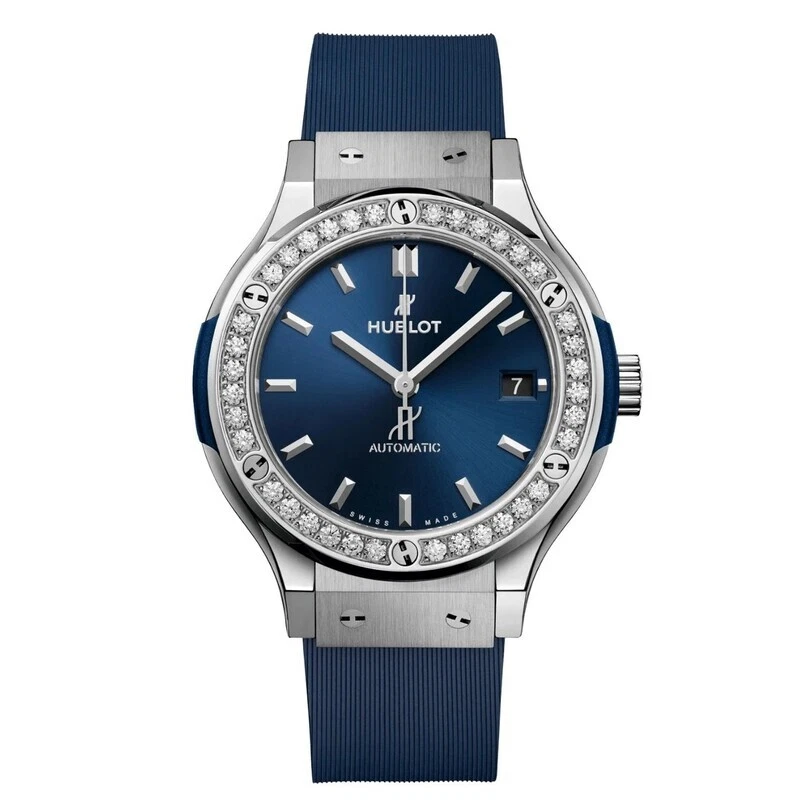 Hublot — Hublot Classic Fusion Titanium Blue Diamonds - 565.NX.7170.RX.1204
