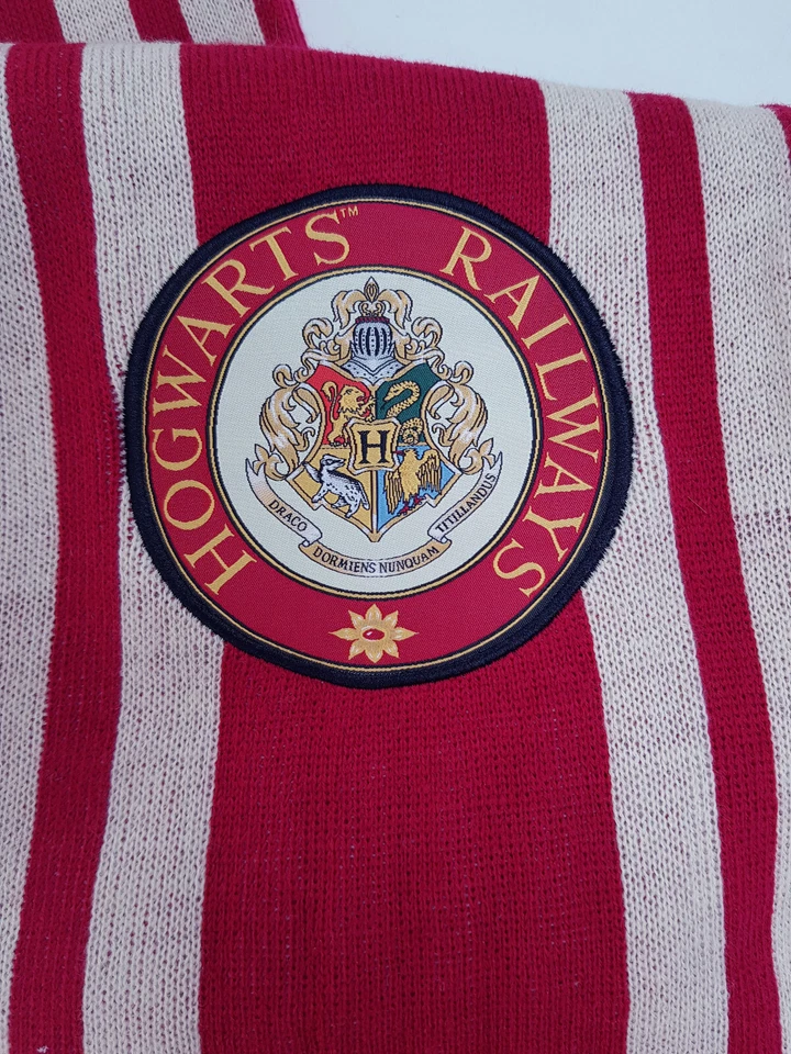 Harry Potter Hogwarts Ferrocarriles Bufanda Rayas Universal Estudio Mundo Mágico Foto 4 de 4
