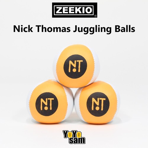 Zeekio Nick Thomas Juggling Ball Set - 4 Panel - Set of 3 (Orange/ White) - 第 1/1 張圖片
