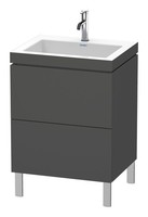 Duravit L-Cube C-Bonded Komplett-Set Mit 2 AuszüGen Mit Hahnloch Ohne...