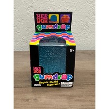 Schylling NeeDoh Gumdrop Squishy Fidget Toy Blue 2.5" New Sealed