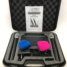 Audio2000's AWM6074U Professional Duel Channel UHF Wireless Microphone System