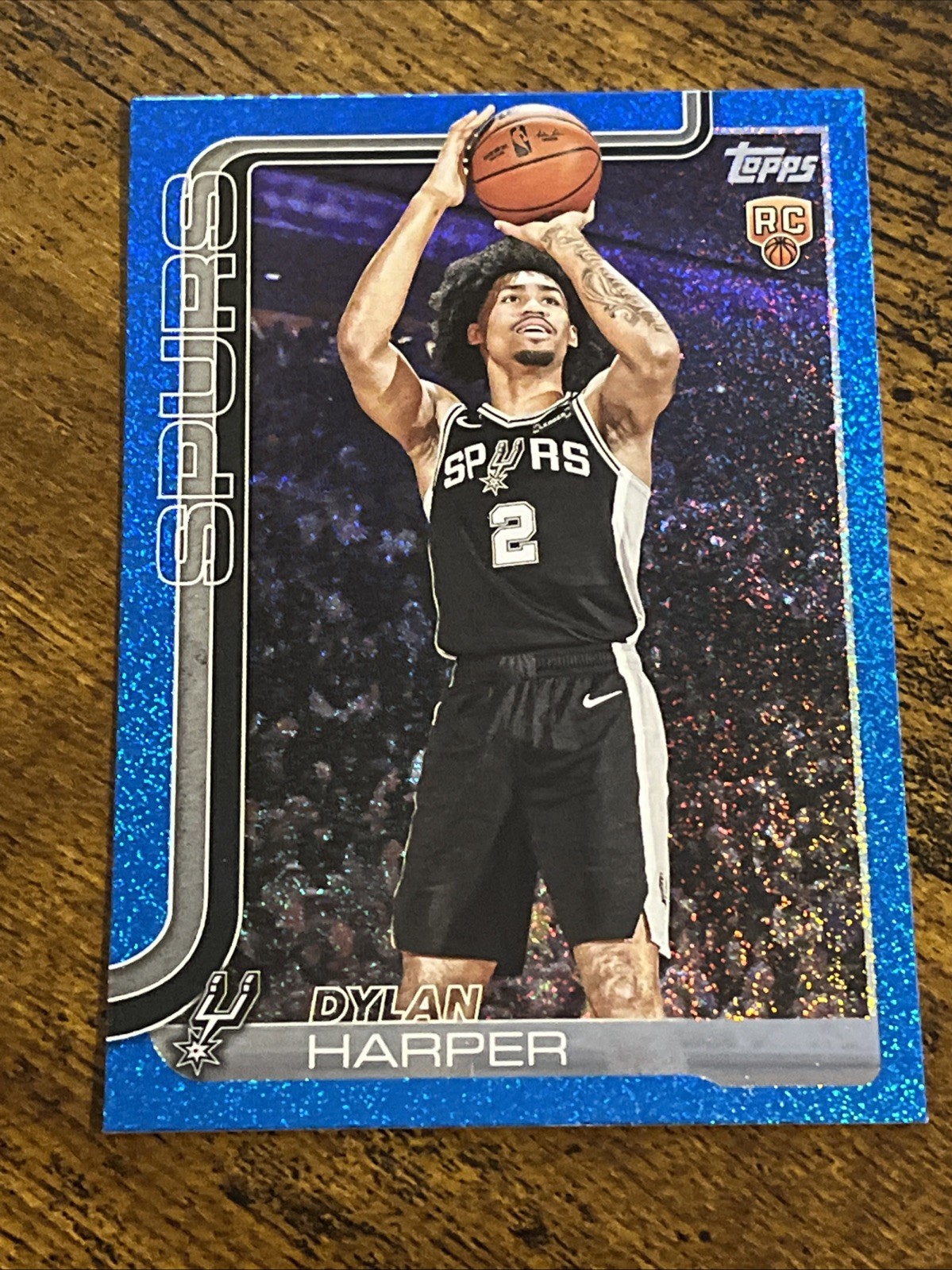 Dylan Harper 2025-26 Topps Blue Sandglitter #202 Rookie RC