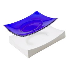 9.1"X 6.1" Deep 1.5" Bullseye Oval in Rectangle Mold Glass Fusing