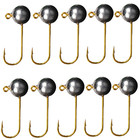 10pc Micro Jig Head Fishing Hook 1g-5g Ice Fishing Mini Lure Fishhook Tackle
