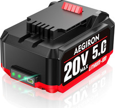 Upgraded 20V 5.0Ah High Capacity Battery, Replacement for Bauer 20V Lithium-Ion
