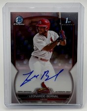 2023 Bowman Chrome - Prospect Auto Leonardo Bernal #CPA-LB Refractor /499 (RC)