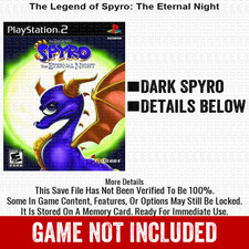 The Legend of Spyro The Eternal Night 100 PS2 Memory Card All CHEATS ITEMS