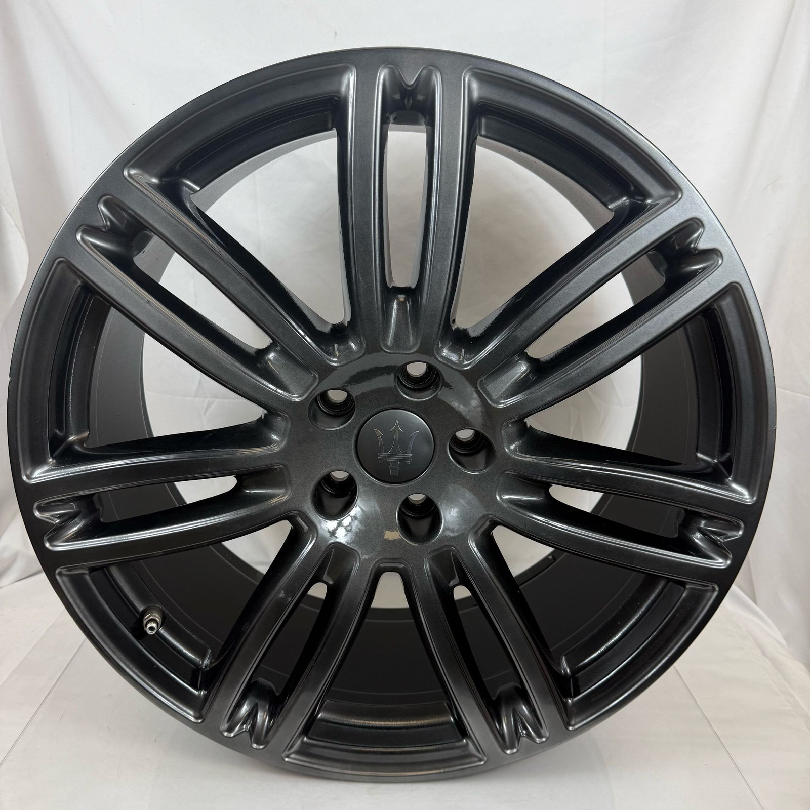 14-17 Maserati Ghibli 20" OEM Urano Wheel Set 20x8.5 20x10 Gray 7 Double Spoke