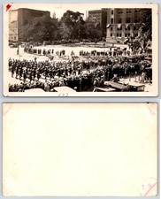 Foto de Fort Sheridan Illinois Soldiers banda de marcha desfile en Chicago CA150