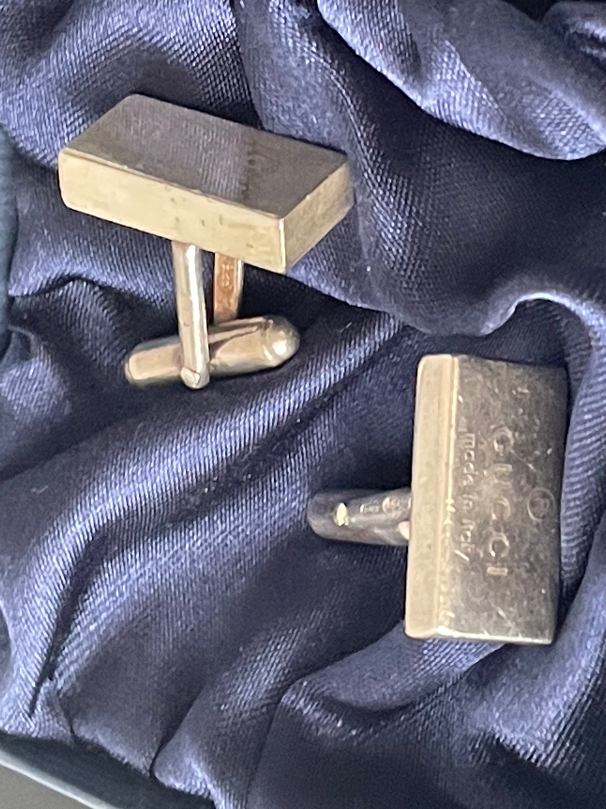 Gucci Cufflinks Solid 925 sterling silver Rectang… - image 1