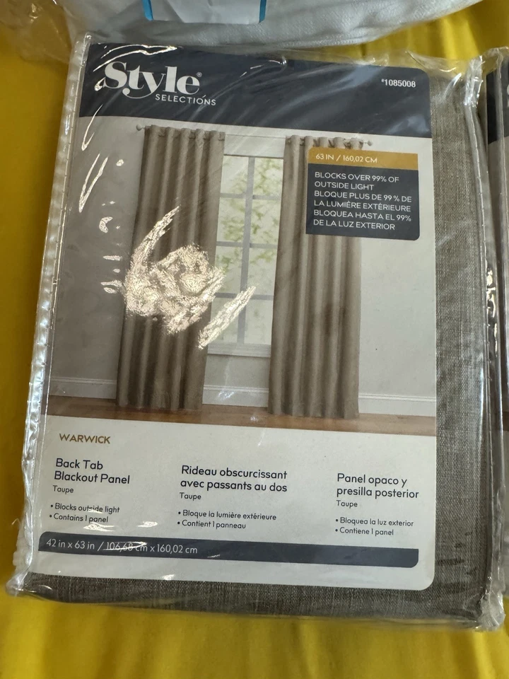 Panel Blackout 42x84 pulgadas color topo cortinas Blackout Foto 2 de 2