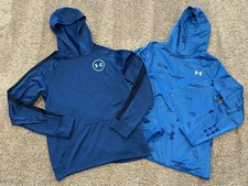 Under Armour Boys Hooded Sweatshirts Hoodies Set Lot Blue Youth XL YXL