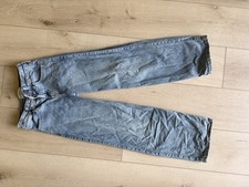 Abercrombie Kids Girls High Rise Wide-Leg Jeans 9/10 Short Light Wash