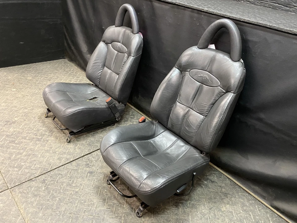 PLYMOUTH PROWLER 1999 asientos con canastilla delanteros y pasajeros negros AZ Foto 2 de 4