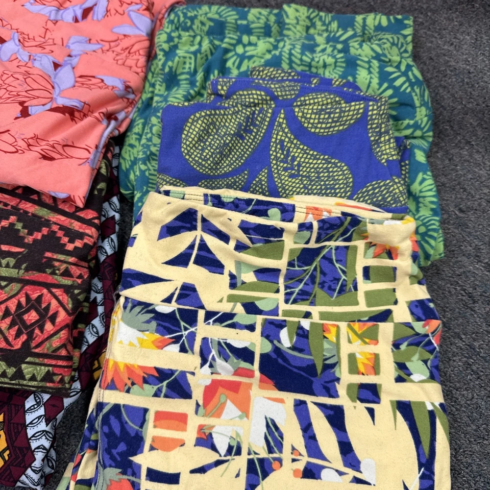 Lote de 8 Leggings LuLaRoe Paquete Alto y Curvilíneo (TC), Excelente Estado Foto 2 de 4