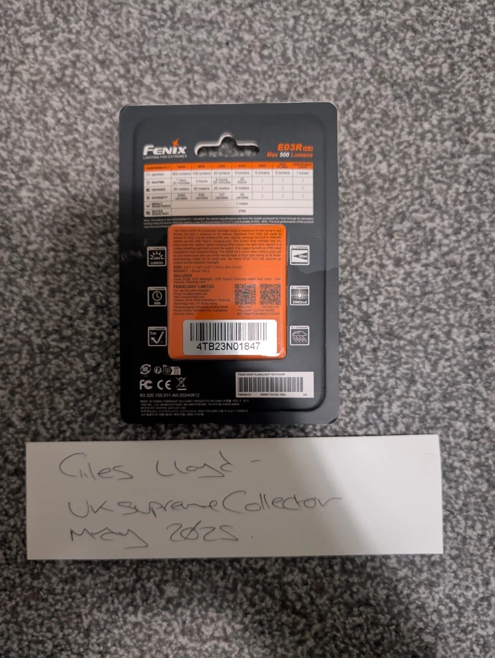 Supreme x Fenix E03R Flashlight Keychain (Red) - Image 2 of 2