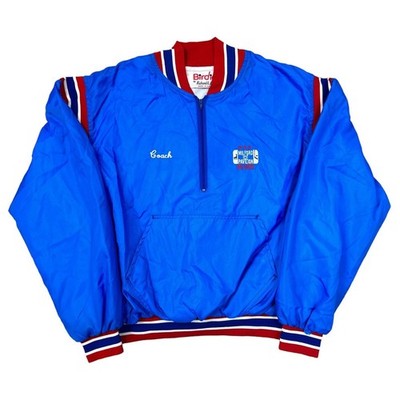 Vintage Birdie Varsity Bomber Jacket Made In USA Retro Y2K Blue Mens 2XL