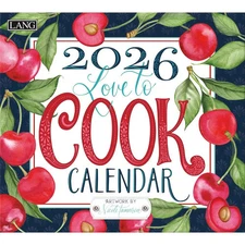 Lang Companies,  Love to Cook 2026 Wall Calendar by Nicole Tamarin, 13.4'' X 12'