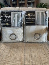 NEW Eclipse Blackout Curtain Two Grommet Curtain Panels 52 95