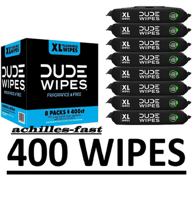 DUDE Wipes, Flushable Wipes, Extra Large and Fragrance-Free Wipes (400 ct.)