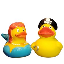 Mermaid and Pirate Rubber Duck from Schnabels NEW 