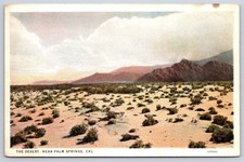 Vintage California Postcard PALM SPRINGS Desert Landscape 1930s