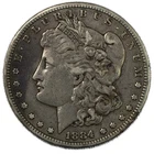 1884-S Morgan Silver Dollar San Francisco Very Fine VF+