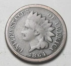 1864 BR INDIAN HEAD CENT, NICE TOUGHER COIN!!!!(A8)