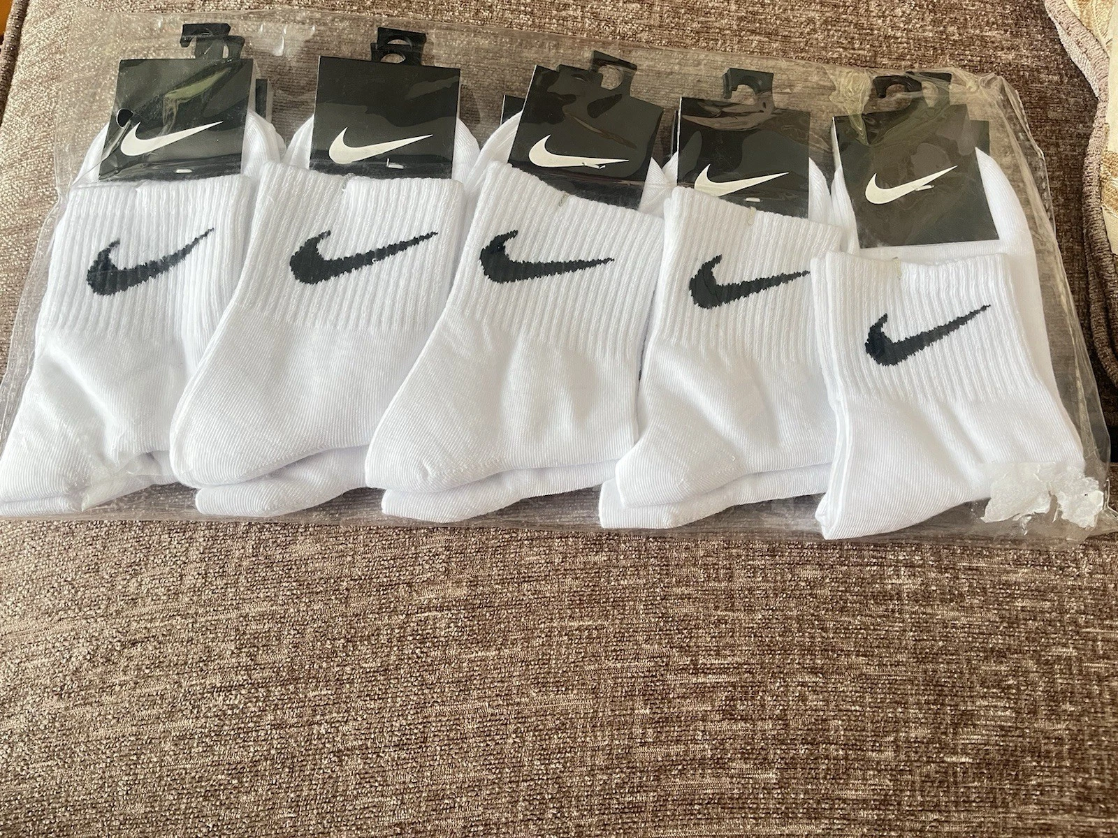 Nike Men's Everyday Cotton Ankle Socks - White, Pack of 10