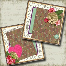 I Love You NPM - 2 Premade Scrapbook Pages - EZ Layout 4123
