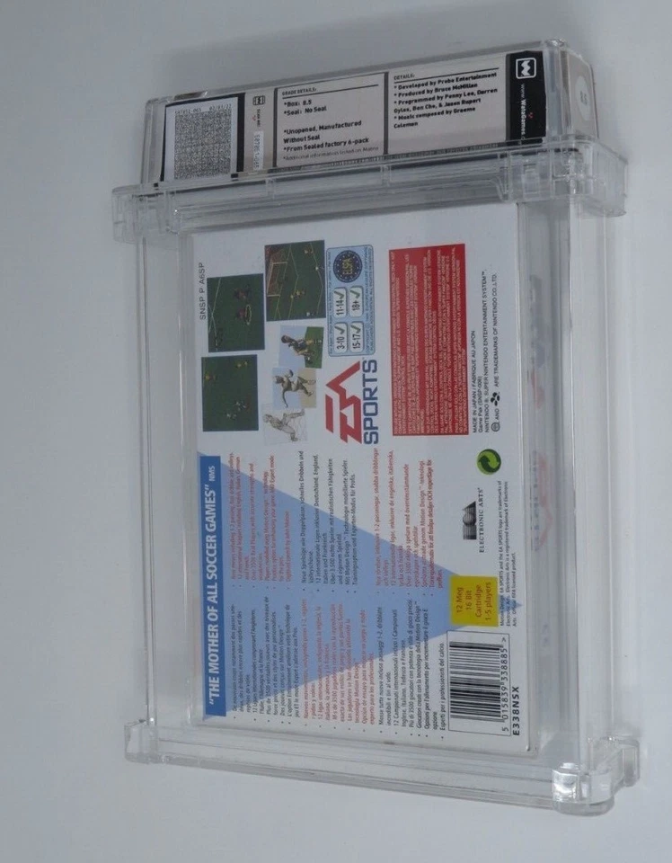 FIFA Soccer '96 Super Nintendo Factory Sealed Video Game Wata Graded 8.5 SNES - Image 2 of 4