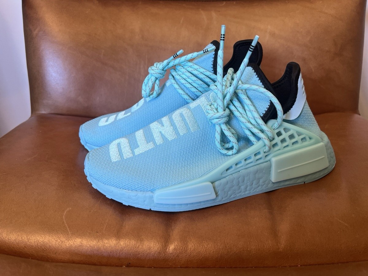 NEW Adidas NMD Hu Human Race x Pharrell Size Clear Aqua